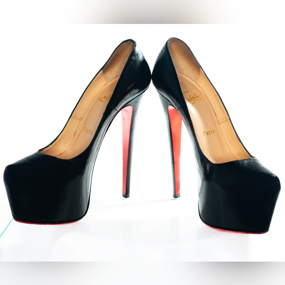 Christian Louboutin Black and Red Heels